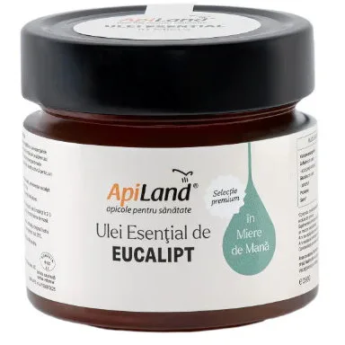 Miere de Mana cu Ulei Esential de Eucalipt 250g APILAND — preț și oferte