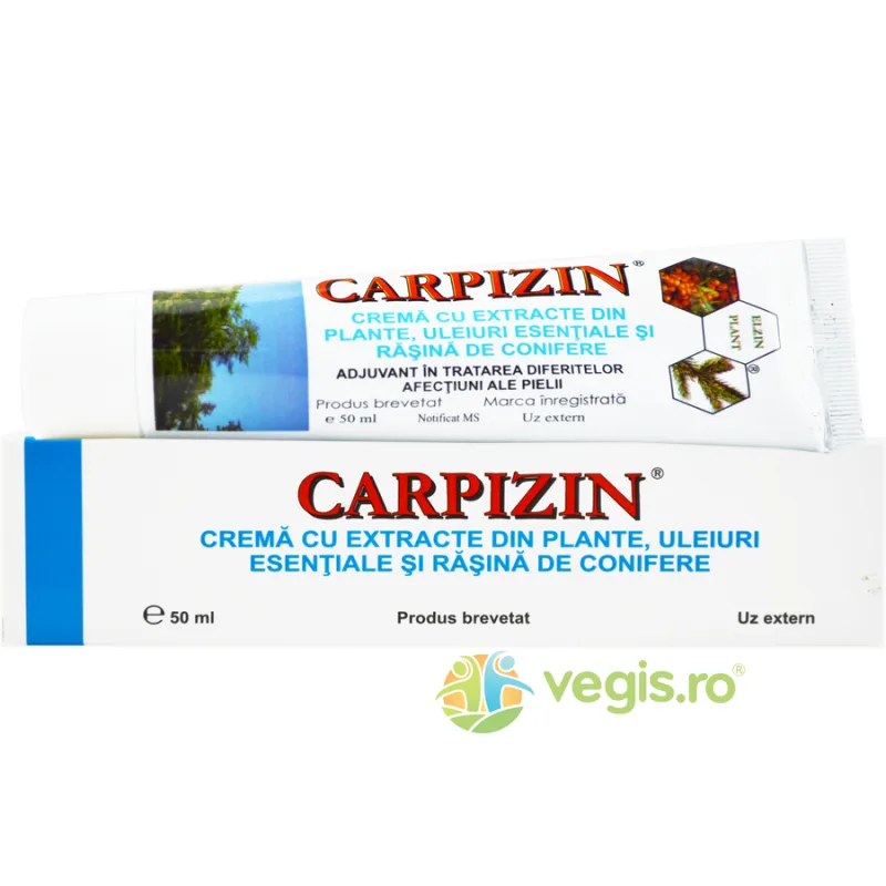 Crema cu Extracte din Plante, Uleiuri Esentiale si Rasina de Conifere Carpizin 50ml — preț și oferte