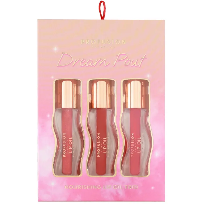 Set Uleiuri pentru Buze Hranitoare Dream Pout 3x2.3ml PROFUSION COSMETICS — preț și oferte