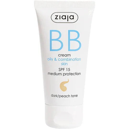 BB Cream pentru Ten Gras si Mixt SPF15 - Dark/Peach 50ml ZIAJA — preț și oferte