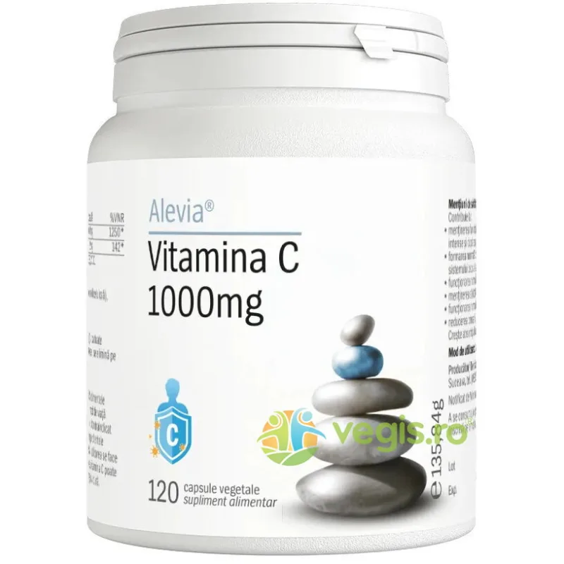 Vitamina C 1000mg 120cps vegetale ALEVIA — preț și oferte