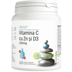 Vitamina C cu Zn si D3 1000mg 120cps vegetale