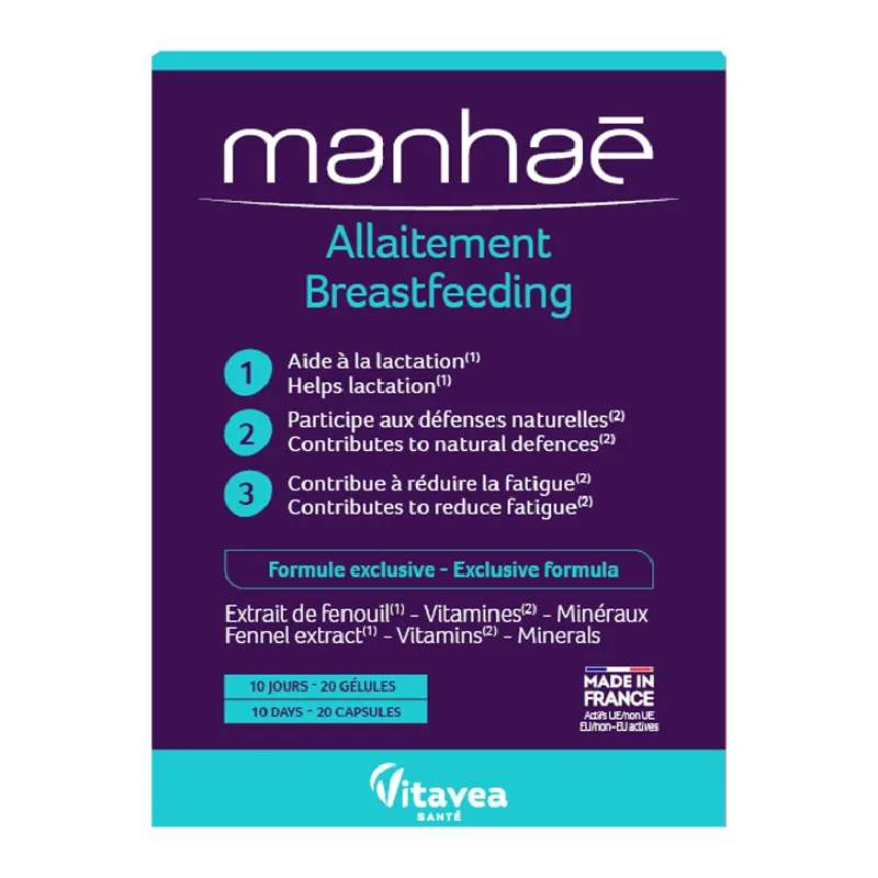 Allaitement, 20 capsule vegetale, Manhae — preț și oferte