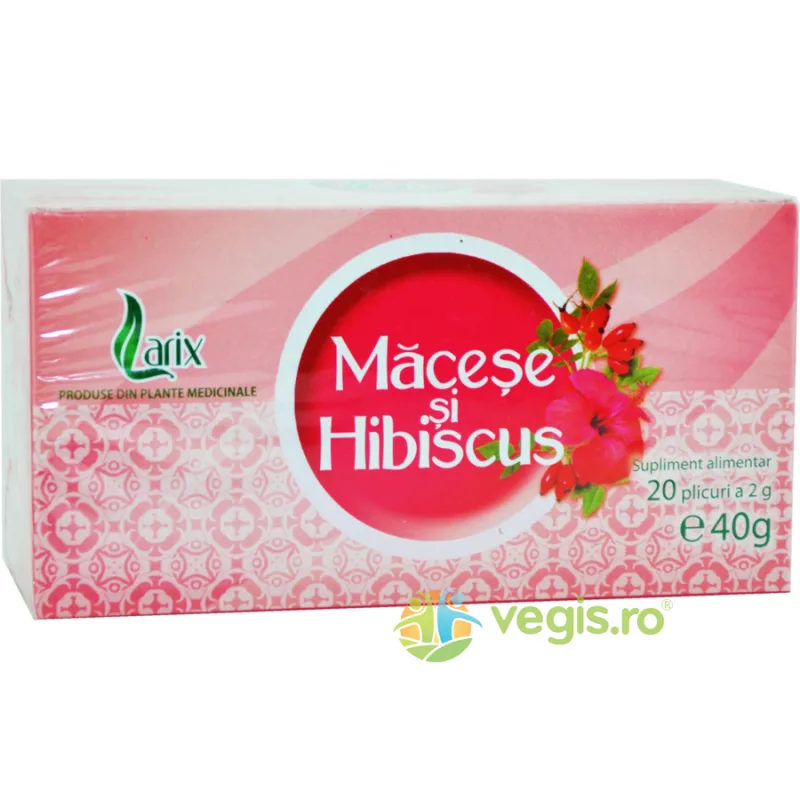 Ceai Macese si Hibiscus 20dz Larix — preț și oferte