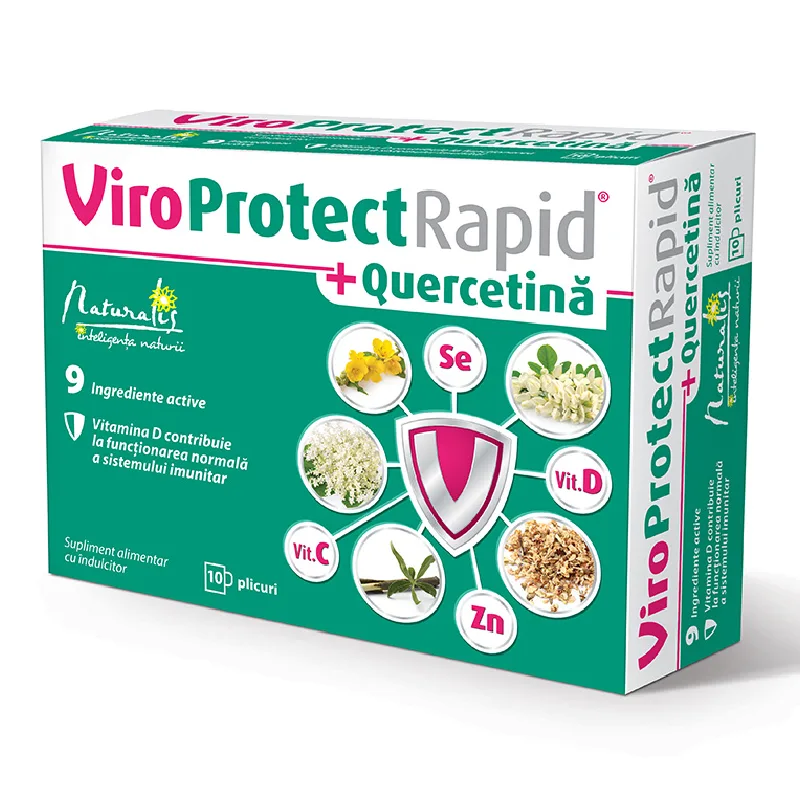 ViroProtect Rapid Quercetina, 10 plicuri, Naturalis — preț și oferte