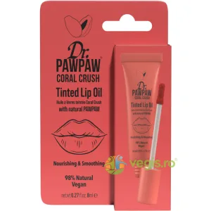 Ulei de Buze Colorat si Hranitor cu Extract de Papaya Coral Crush 8ml