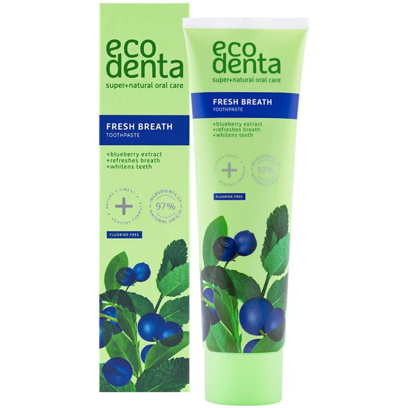 Pasta de Dinti pentru Respiratie Proaspata cu Aroma de Afine 100ml ECODENTA — preț și oferte