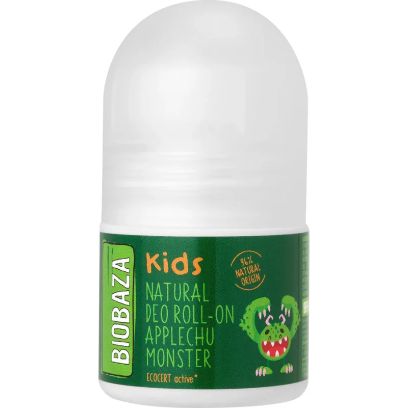Deodorant Natural Roll-On pentru Copii Applechu Monster 30ml BIOBAZA — preț și oferte