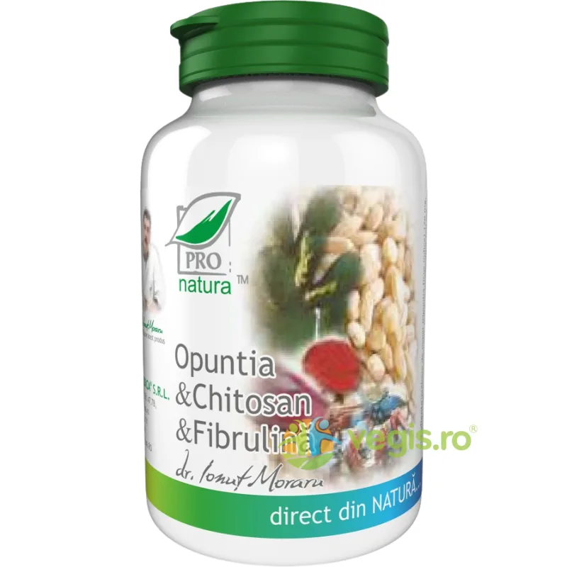Opuntia, Chitosan si Fibrulina 60cps Medica - Pro Natura — preț și oferte