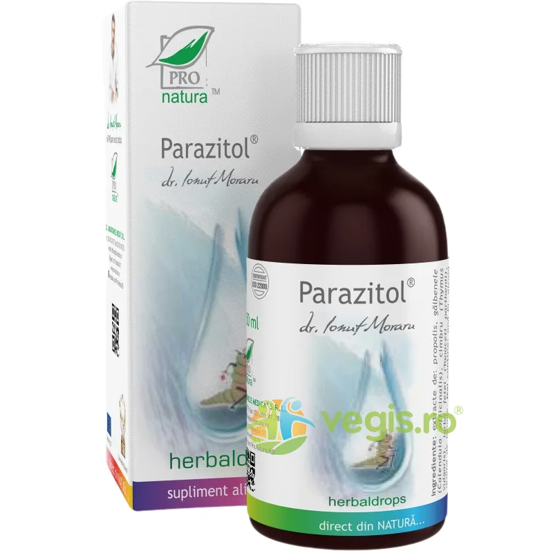 Parazitol Herbal Drops 50ml Medica - Pro Natura — preț și oferte