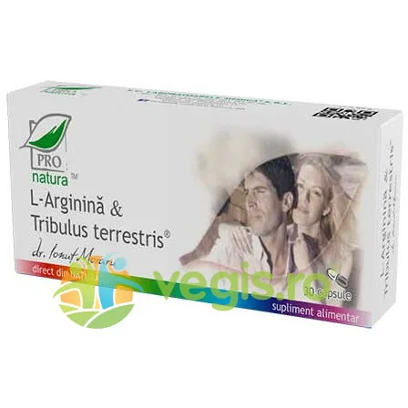L-Arginina si Tribulus Terrestris 30cps Medica - Pro Natura — preț și oferte