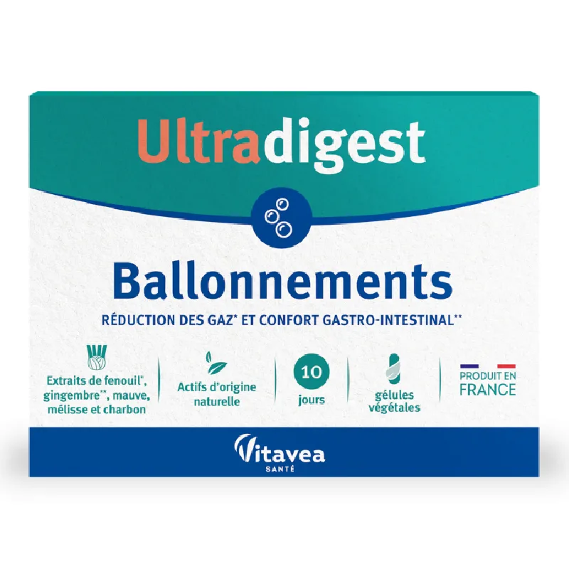 Probiotic Ballonnements Ultradigest, 30 capsule, Vitavea — preț și oferte