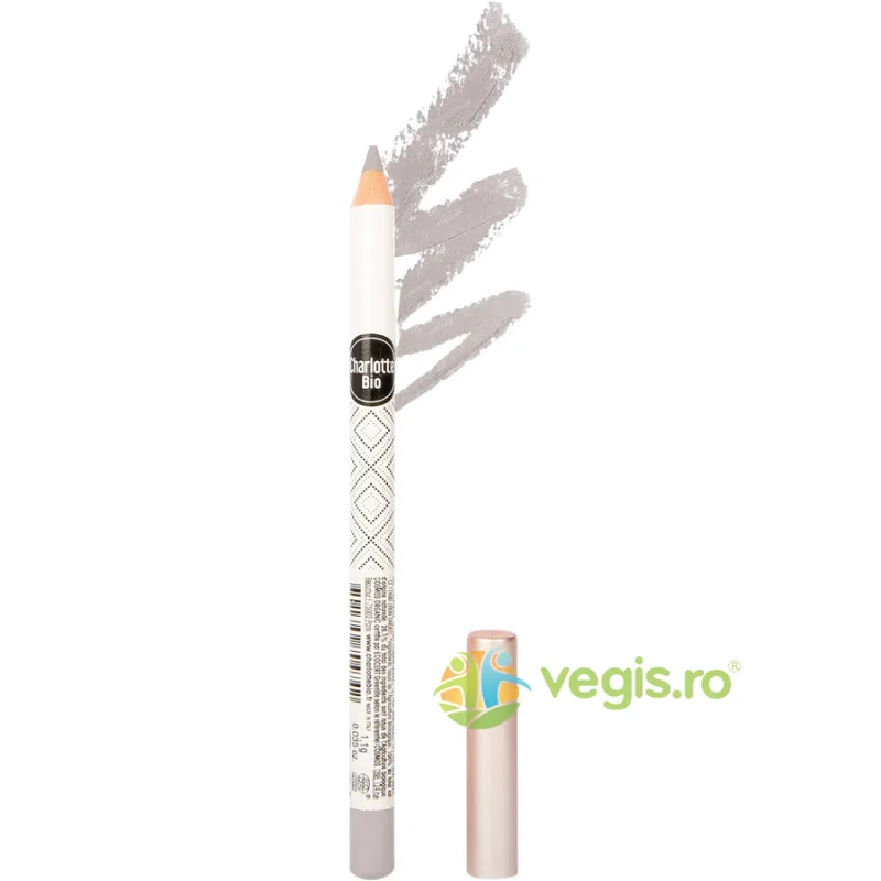 Creion Contur Ochi Argintiu cu Efect de Lunga Durata cu Ulei de Cocos si Ceara Vegetala 1.1g CHARLOTTE BIO — preț și oferte