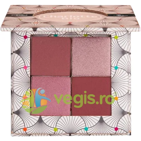 Fard de Pleoape Paleta 4 Culori Roz cu Acid Hialuronic si Extract Castravete 5.6g CHARLOTTE BIO — preț și oferte
