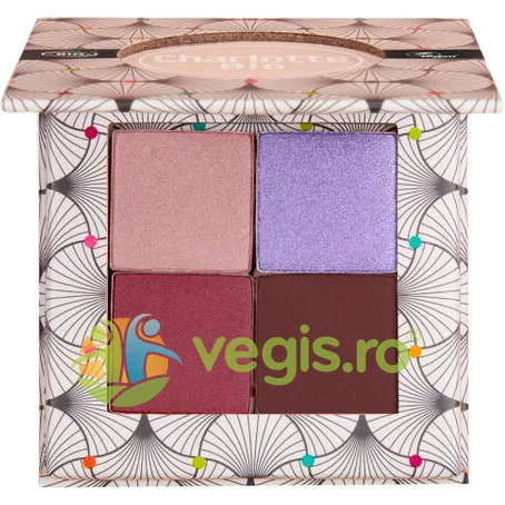 Fard de Pleoape Paleta 4 Culori Luxury cu Acid Hialuronic si Extract de Castravete 5.6g CHARLOTTE BIO — preț și oferte