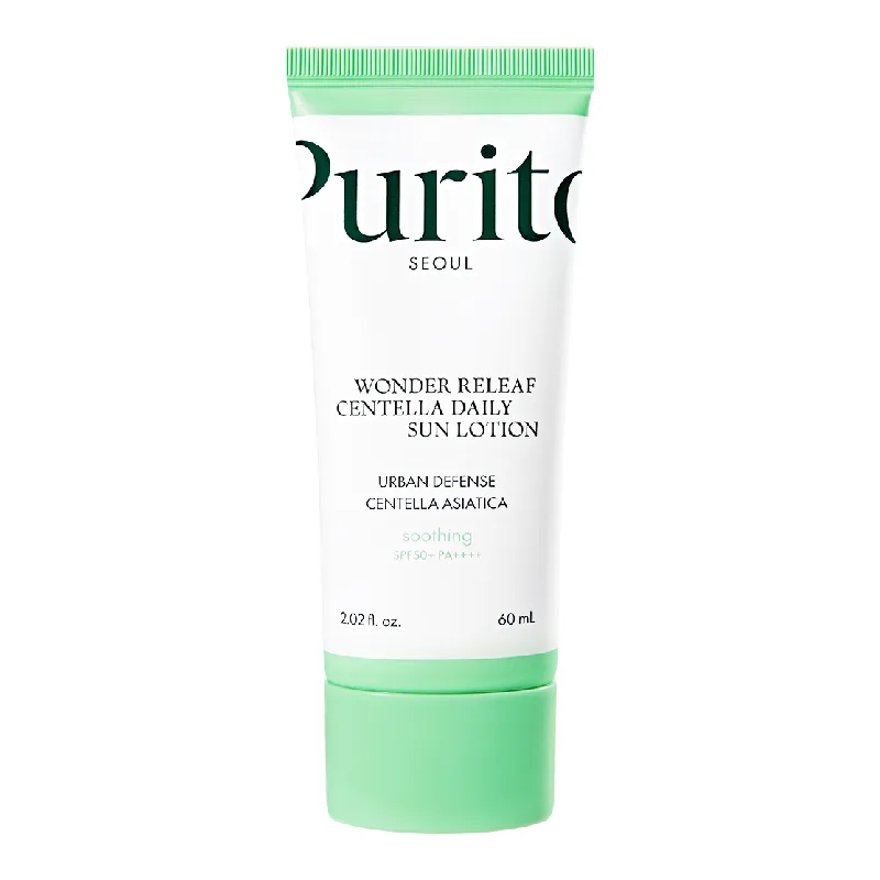 Crema de fata Wonder Releaf Centella Daily Sun Lotion SPF 50+ PA++++, 60 ml, Purito — preț și oferte