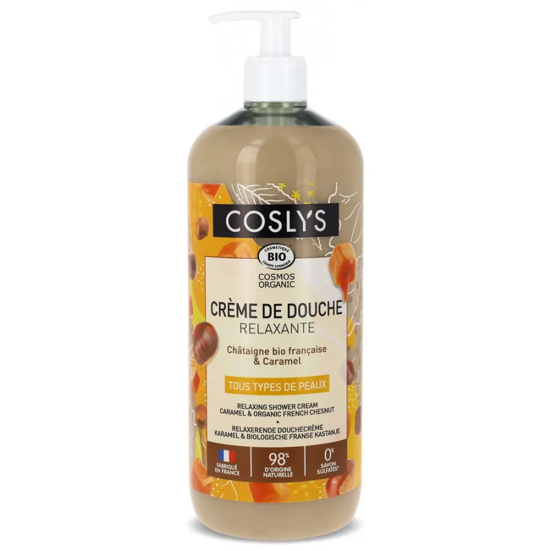 Crema Bio de Dus Relaxanta cu Castane si Caramel Format Mare 1L — preț și oferte
