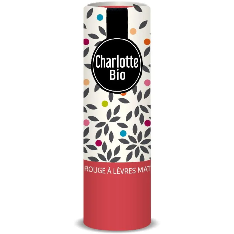 Ruj Mat Rouge Rose cu Unt de Shea, Ulei de Ricin si Unt de Jojoba 3.5ml CHARLOTTE BIO — preț și oferte