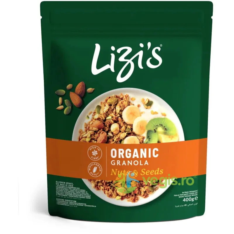 Granola Nuci si Seminte Ecologica/Bio 400g LIZI'S — preț și oferte