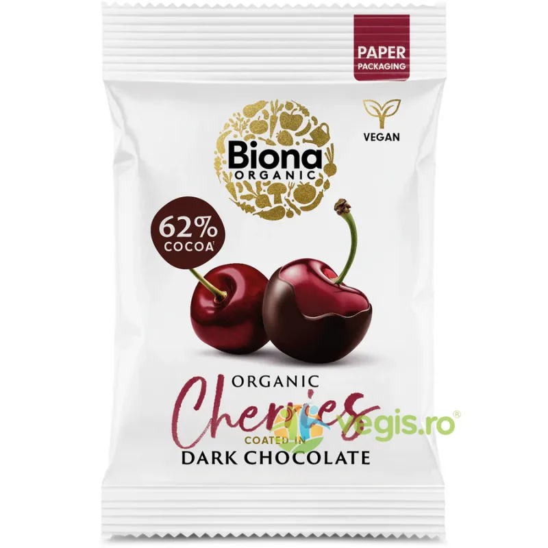 Visine Invelite in Ciocolata Neagra Ecologice/Bio 45g BIONA — preț și oferte