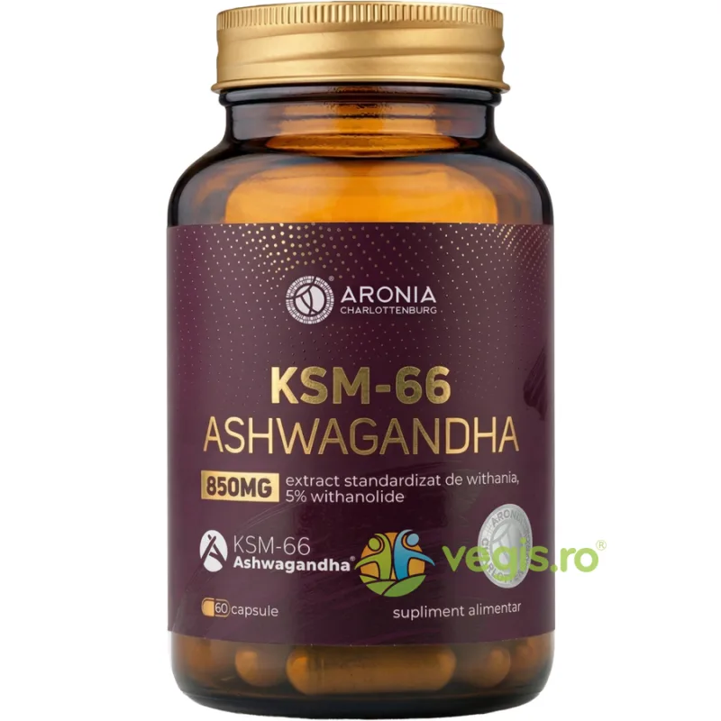Ashwagandha KSM-66® 850mg 60cps ARONIA CHARLOTTENBURG — preț și oferte