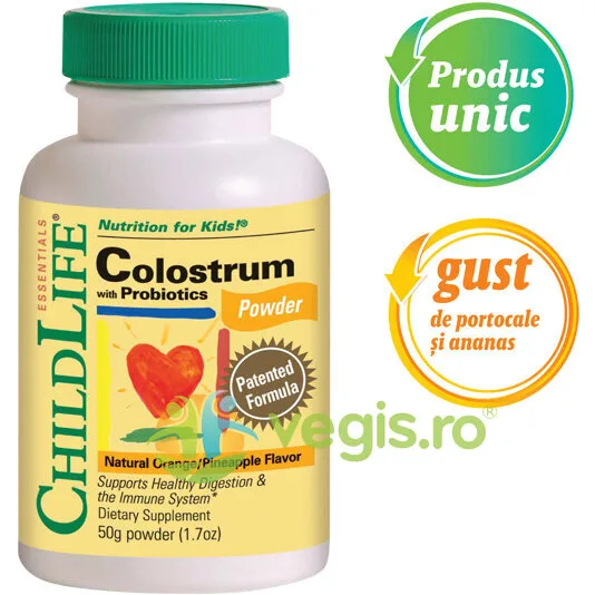 Colostrum with Probiotics 50gr Secom, CHILDLIFE ESSENTIALS — preț și oferte