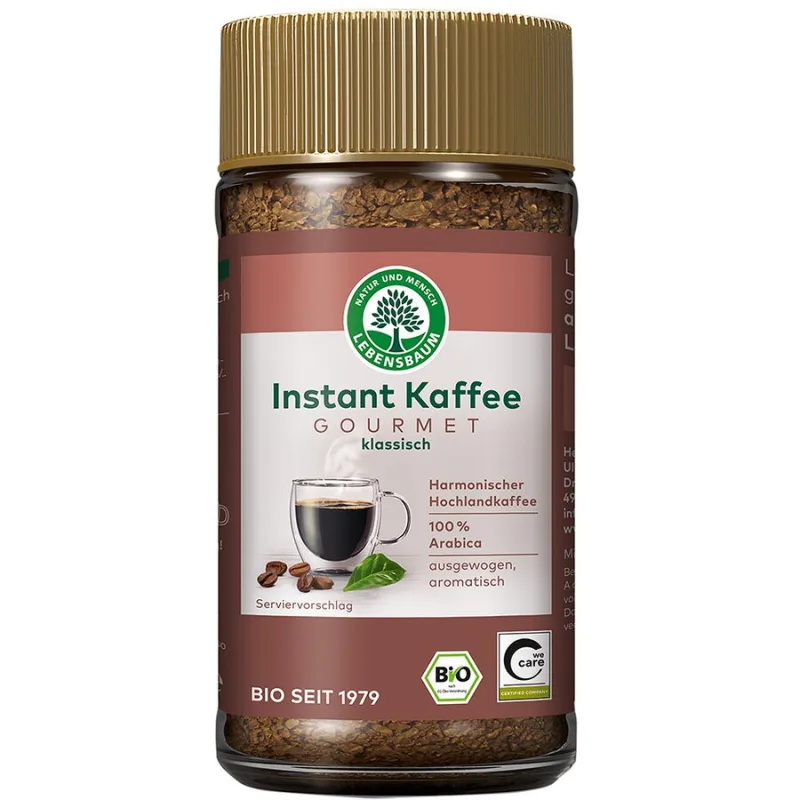Cafea Gourmet Instant Ecologica/Bio 100g LEBENSBAUM — preț și oferte