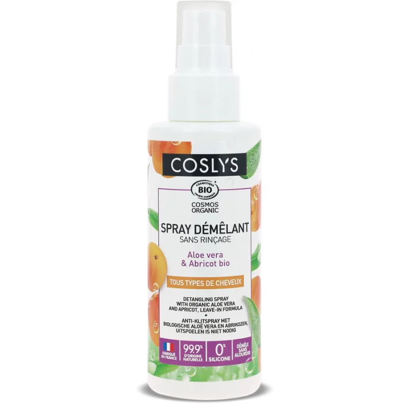 Spray Styling Bio Descalcire fara Clatire cu Aloe Vera si Caise Travel Size 100ml COSLYS — preț și oferte