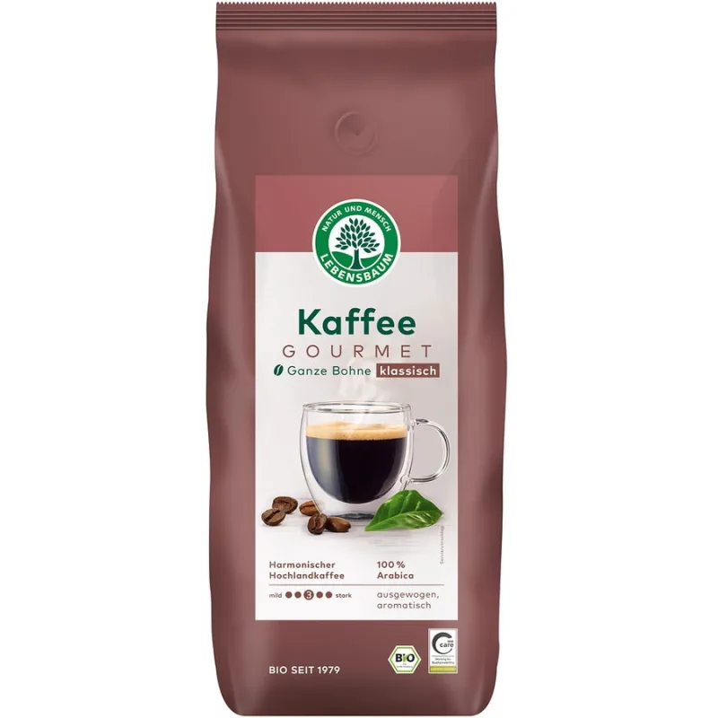 Cafea Boabe Gourmet Clasic Ecologica/Bio 1kg LEBENSBAUM — preț și oferte