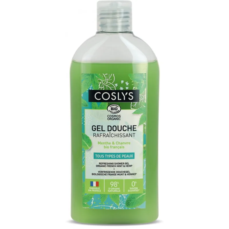 Gel de Dus Bio Revigorant cu Menta si Canepa 250ml COSLYS — preț și oferte