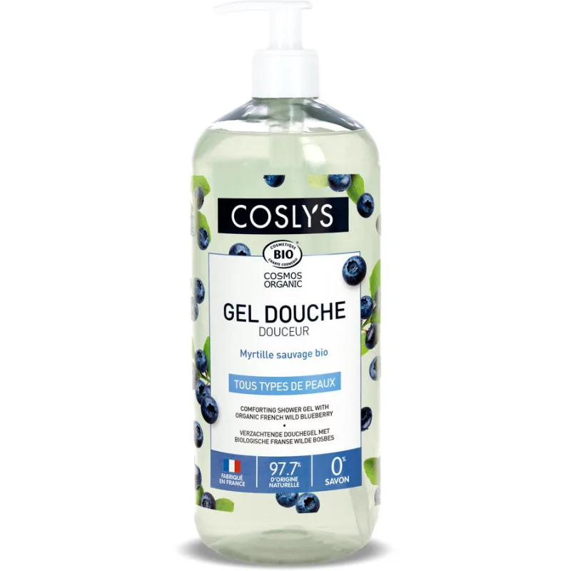 Gel de Dus Bio Reconfortant cu Afine Salbatice 1L COSLYS — preț și oferte