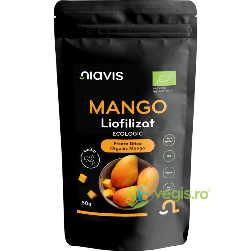 Mango Liofilizat Bucati Ecologic/Bio 50g NIAVIS — preț și oferte