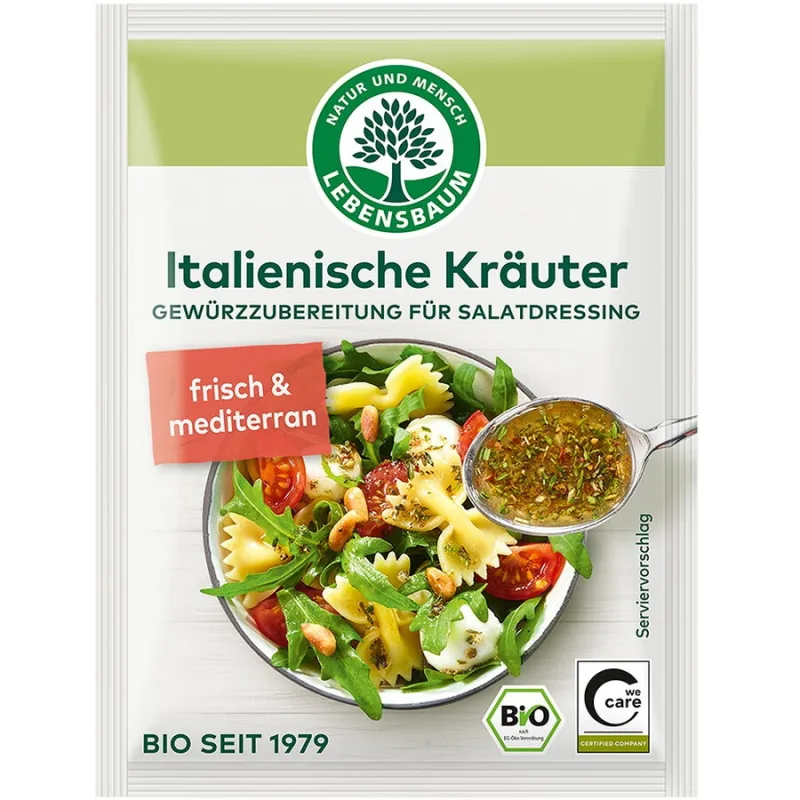 Mix de Ierburi Italiene pentru Dressing de Salate Ecologic/Bio 3x5g LEBENSBAUM — preț și oferte