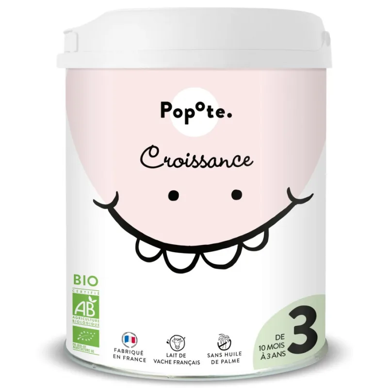 Lapte Praf pentru Copii (Etapa 3) +10 Luni (Gramaj Mare) Ecologic/Bio 800g POPOTE — preț și oferte