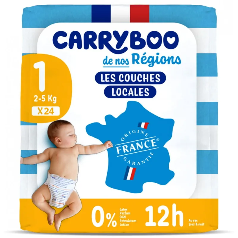 Scutece C1 (2-5kg) Nou Nascuti Marimea 1 fara Parfum 24buc CARRYBOO — preț și oferte