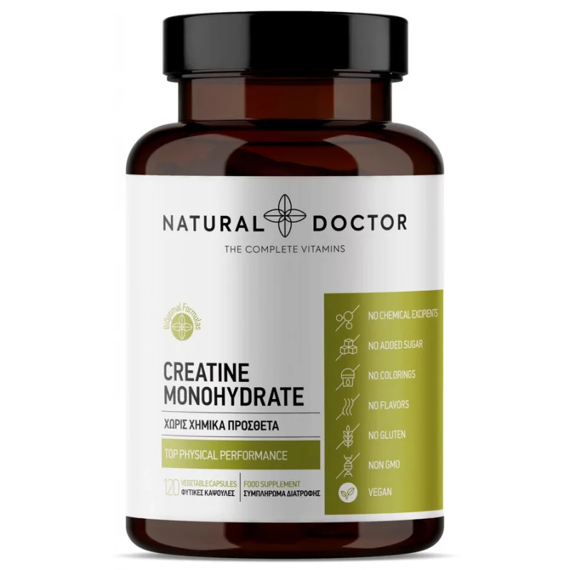 Creatine Monohydrate 120cps NATURAL&nbsp;DOCTOR — preț și oferte
