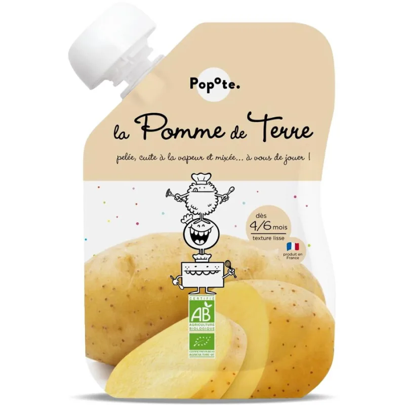 Piure cu 60% Cartofi pentru Copii +4/6 Luni Ecologic/Bio 60g POPOTE — preț și oferte