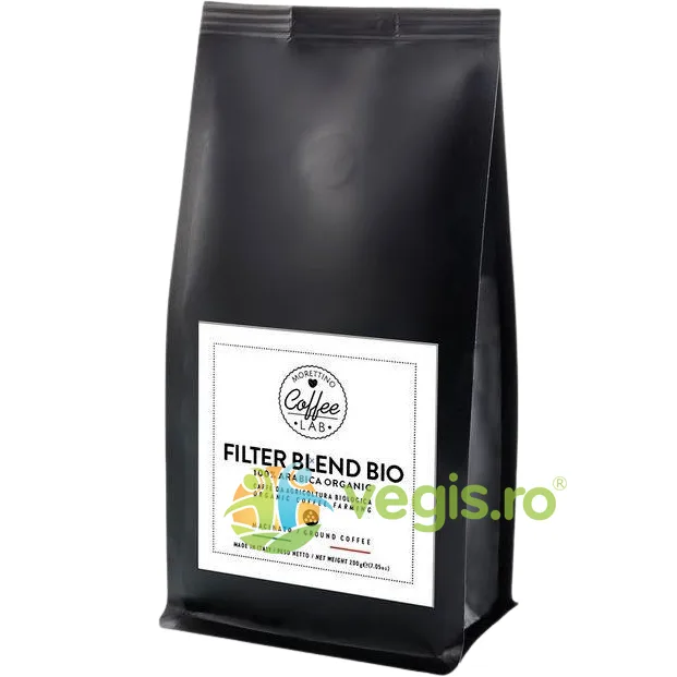 Cafea Macinata Artizanala Filter 100% Arabica Ecologica/Bio 200g MORETTINO — preț și oferte
