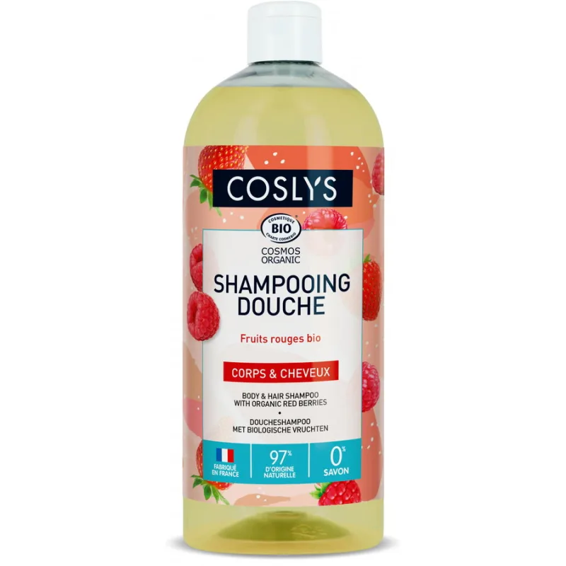 Gel de Dus si Sampon Bio cu Fructe de Padure Format Maxi 1L COSLYS — preț și oferte