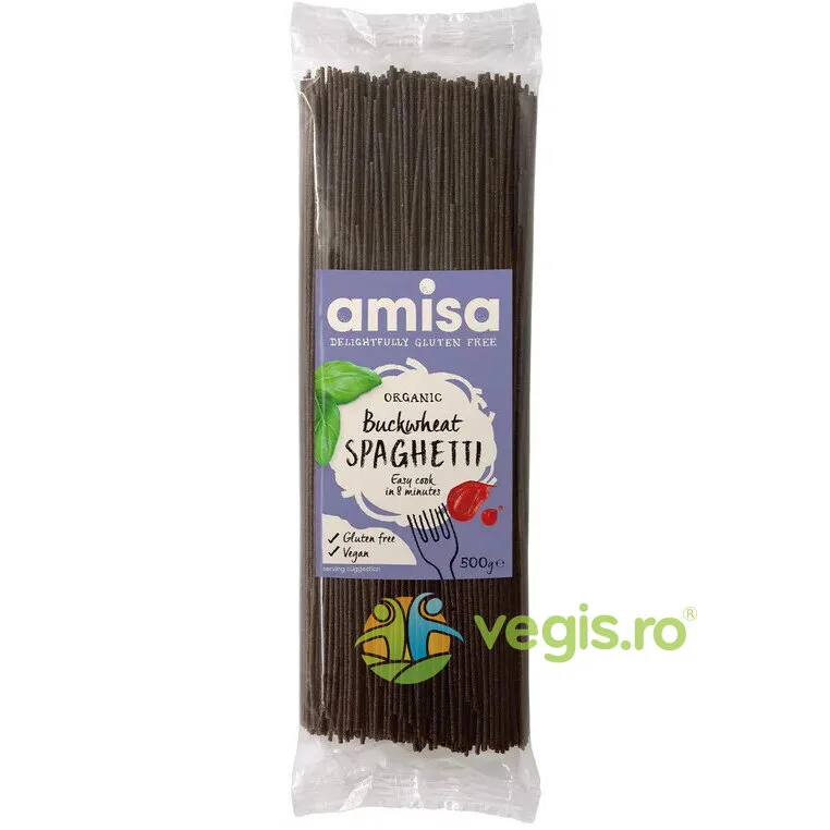 Spaghete din Hrisca fara Gluten Ecologice/Bio 500g AMISA — preț și oferte