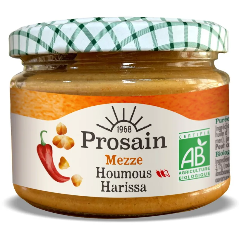 Aperitiv cu Humus si Harissa Ecologic/Bio 225g PROSAIN — preț și oferte
