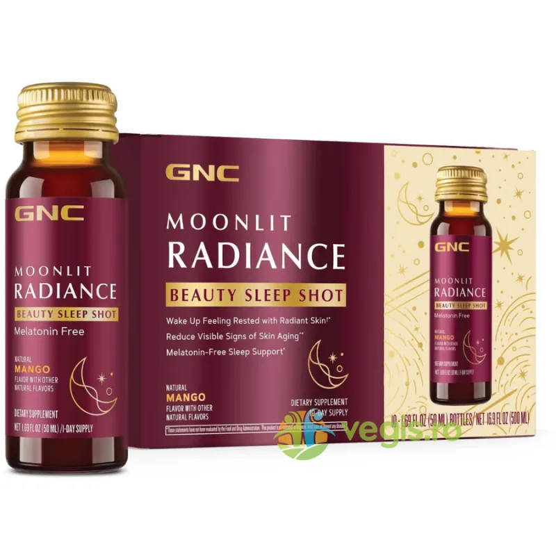 Shot-uri pentru Frumusete si Somn cu Aroma de Mango 10x50ml GNC — preț și oferte