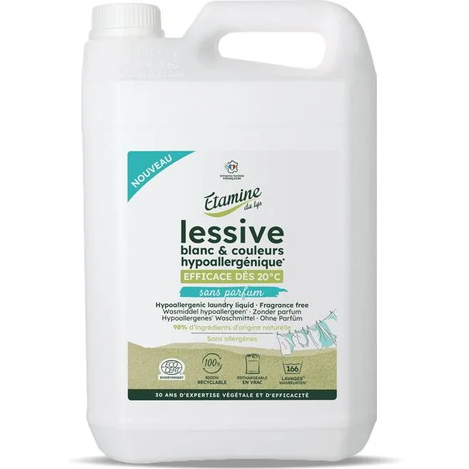 Detergent Bio de Rufe Hipoalergenic fara Parfum 5L ETAMINE DU LYS — preț și oferte