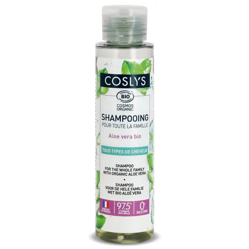 Sampon Bio pentru Utilizare Zilnica pentru Toata Familia cu Aloe Vera Travel Size 100ml COSLYS — preț și oferte