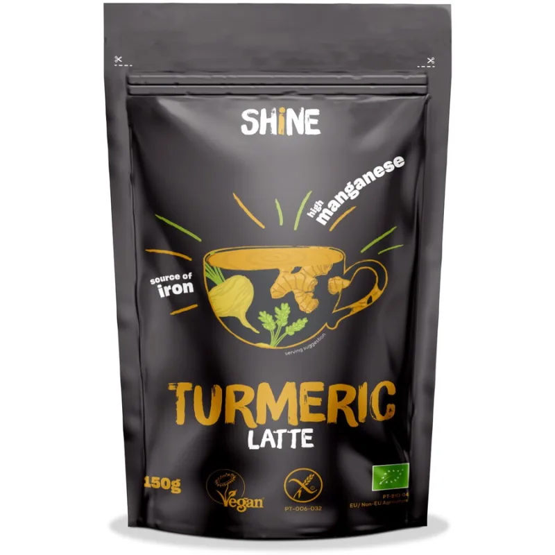 Bautura Energizanta Turmeric Latte fara Gluten Ecologica/Bio 150g SHINE — preț și oferte