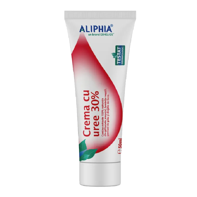 Crema cu uree 30% cu miros de tei, 50ml, Aliphia — preț și oferte
