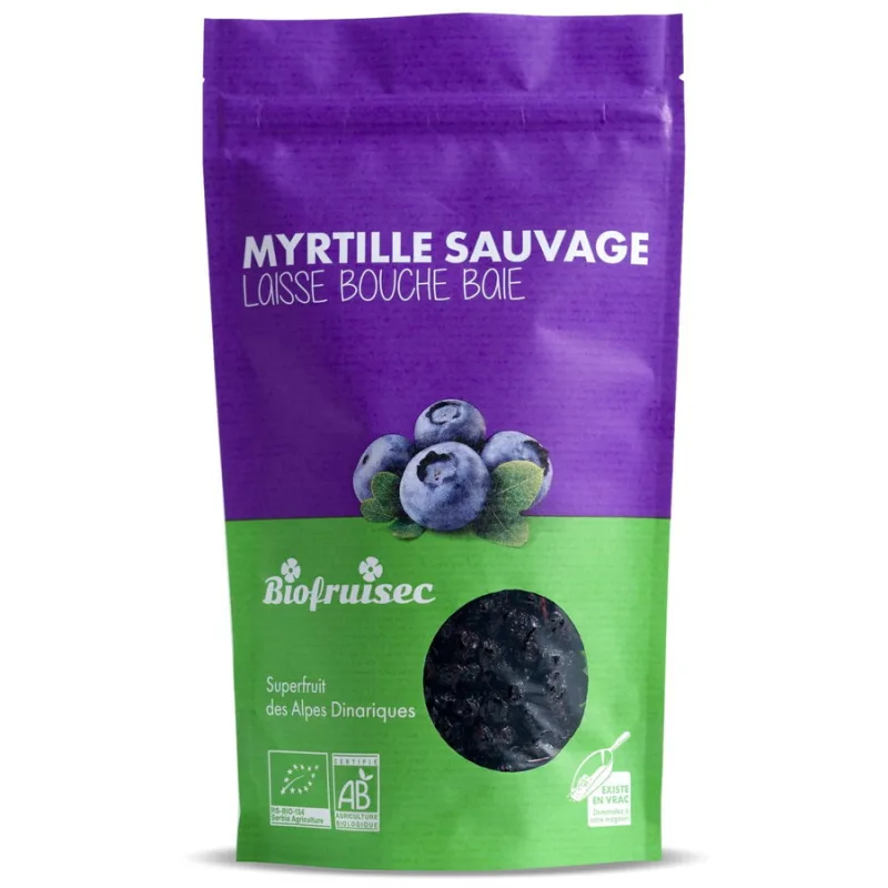 Afine Salbatice din Alpii Dinarici fara Zahar Adaugat Ecologice/Bio 100g BIOFRUISEC — preț și oferte
