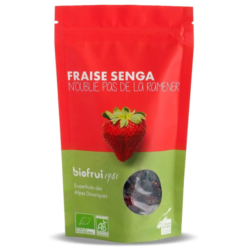 Capsuni Senga din Alpii Dinarici fara Zahar Adaugat Ecologice/Bio 100g BIOFRUISEC — preț și oferte
