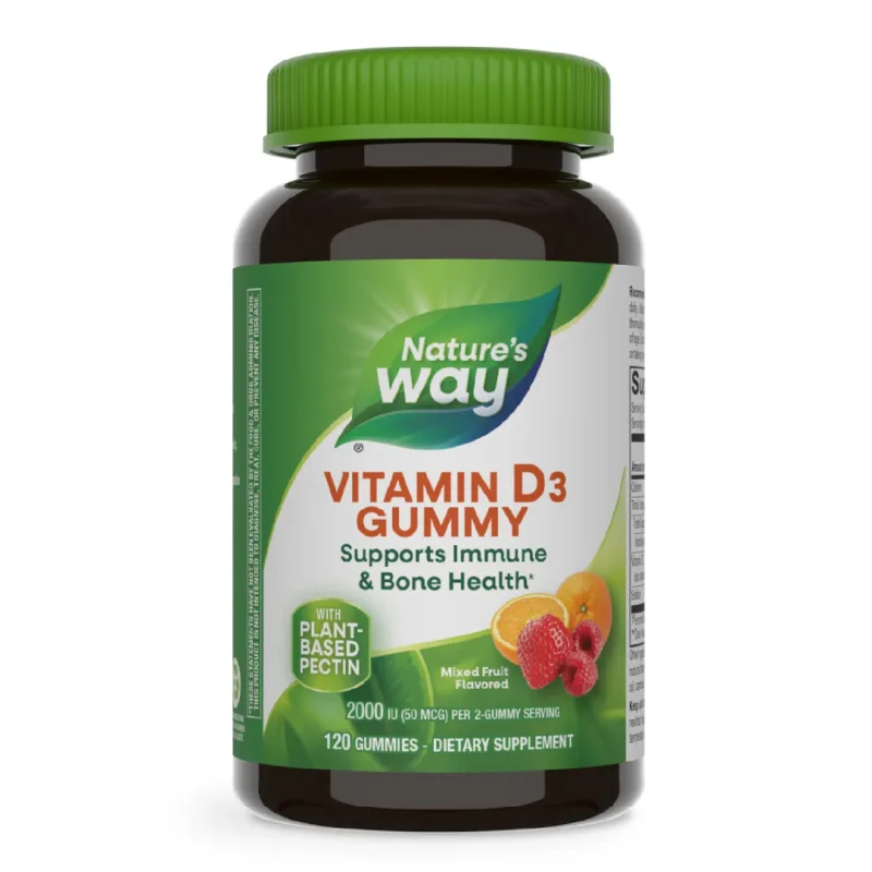 Jeleuri cu vitamina D3 Nature's Way, 120 jeleuri, Secom NATURE'S WAY SUA — preț și oferte