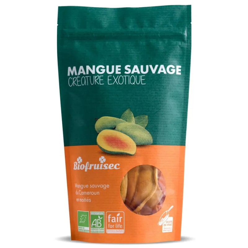 Mango Salbatic Jumatati Selectie din Camerun fara Zahar Adaugat Ecologic/Bio 100g BIOFRUISEC — preț și oferte